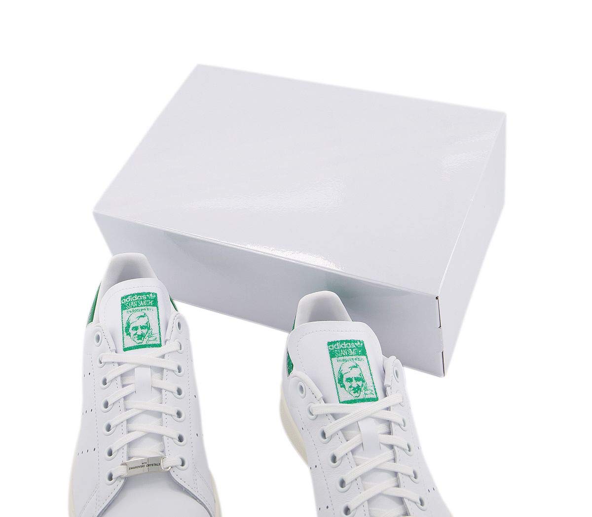 adidas Stan Smith Herren Sneaker, Weiß - Swarovski weiß grün weiß - Größe: 38 EU