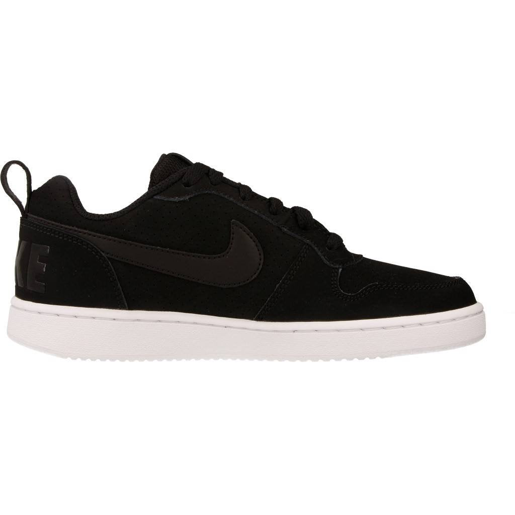 Nike Damen Court Borough Low Basketballschuhe, Schwarz (Noir/blanc/noir), 41 EU