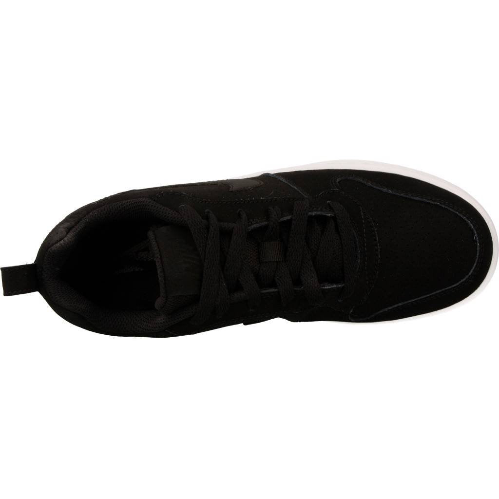 Nike Damen Court Borough Low Basketballschuhe, Schwarz (Noir/blanc/noir), 41 EU