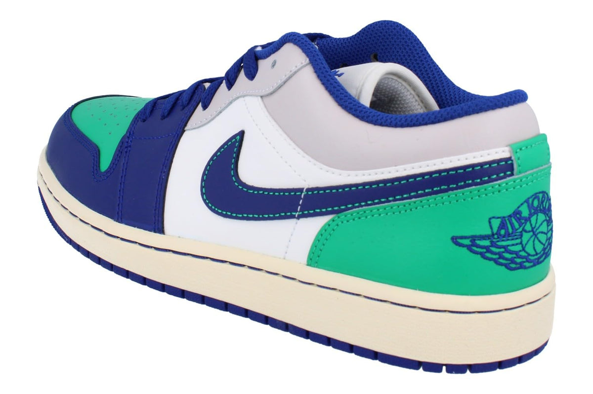 Air Jordan 1 Low Herren Schuhe (Sail/Stadium Green/Neutral Grey/Deep Royal Blue)