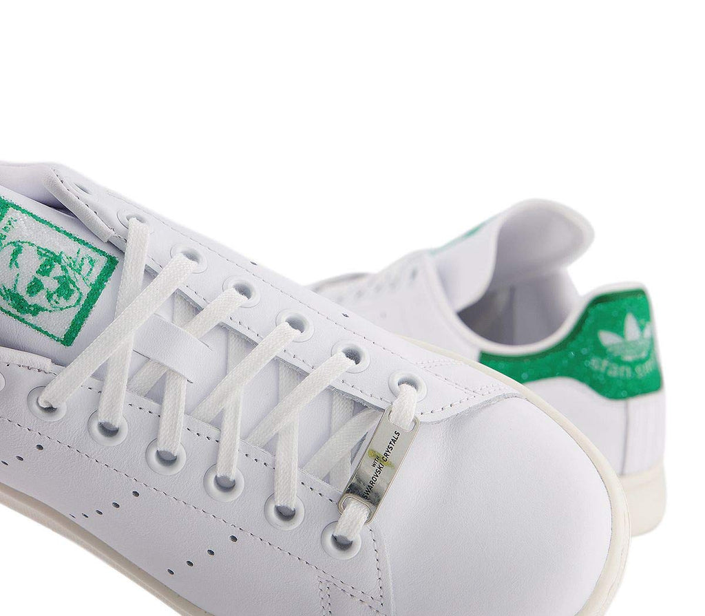 adidas Stan Smith Herren Sneaker, Weiß - Swarovski weiß grün weiß - Größe: 38 EU