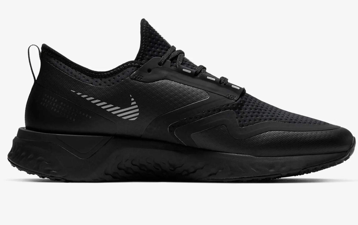 Nike Odyssey React 2 Shield - Black/Black-metallic Silver, Größe:12.5