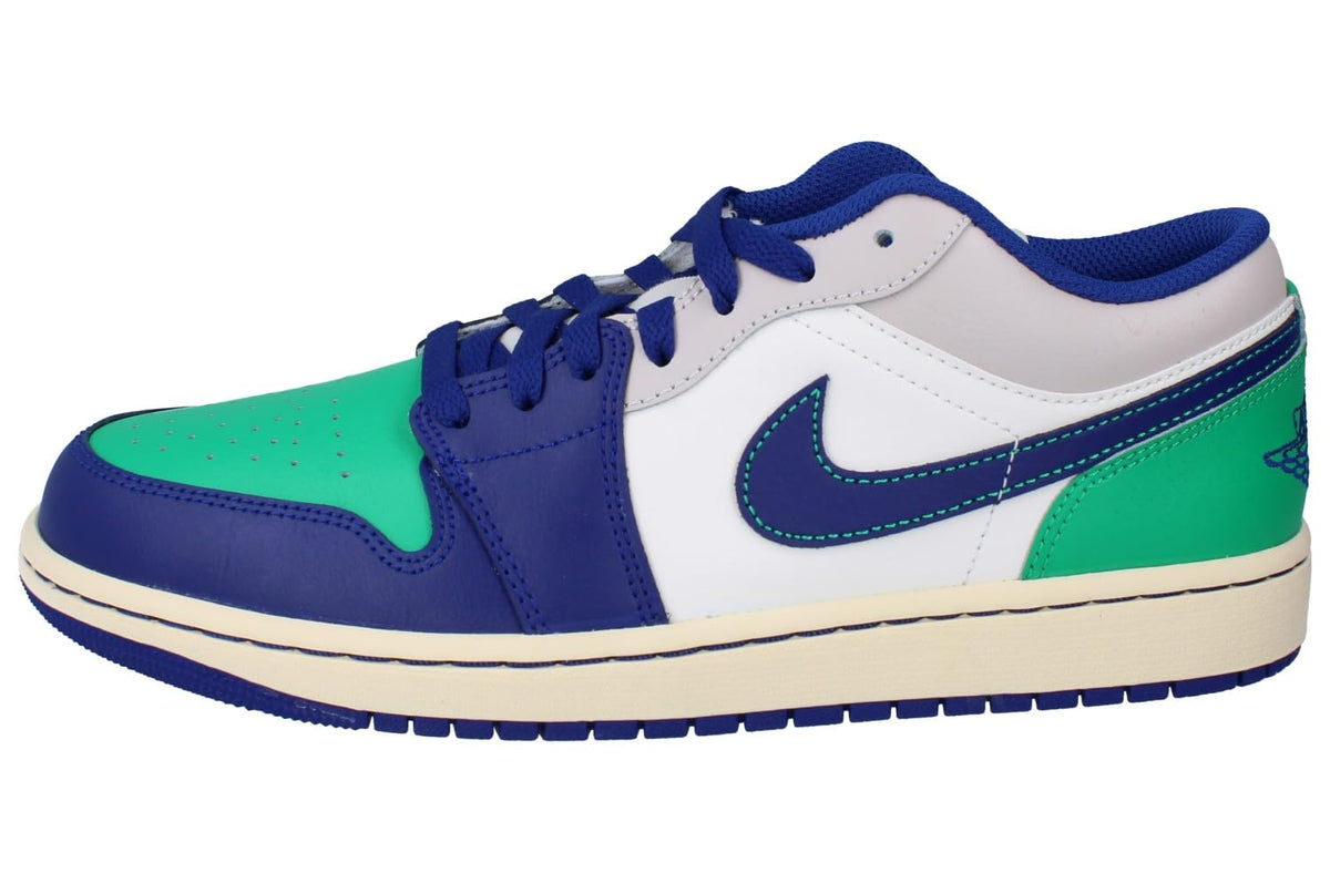 Air Jordan 1 Low Herren Schuhe (Sail/Stadium Green/Neutral Grey/Deep Royal Blue)