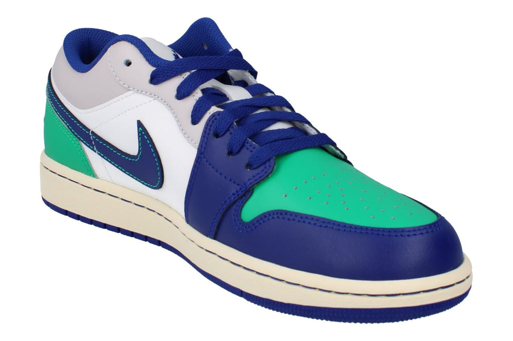 Air Jordan 1 Low Herren Schuhe (Sail/Stadium Green/Neutral Grey/Deep Royal Blue)
