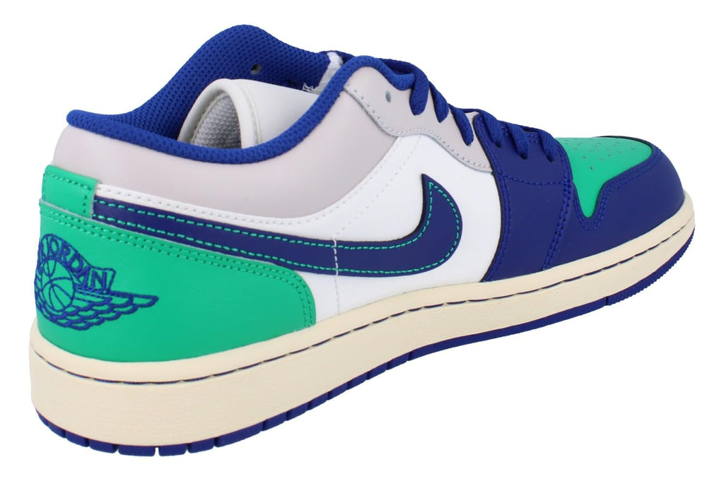 Air Jordan 1 Low Herren Schuhe (Sail/Stadium Green/Neutral Grey/Deep Royal Blue)