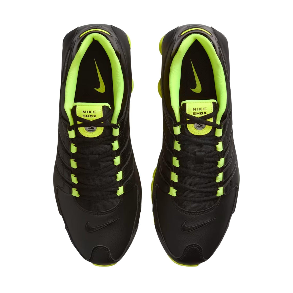 NIKE Shox NZ 378341-013 Herren-Sneakers, Schwarz/Grün