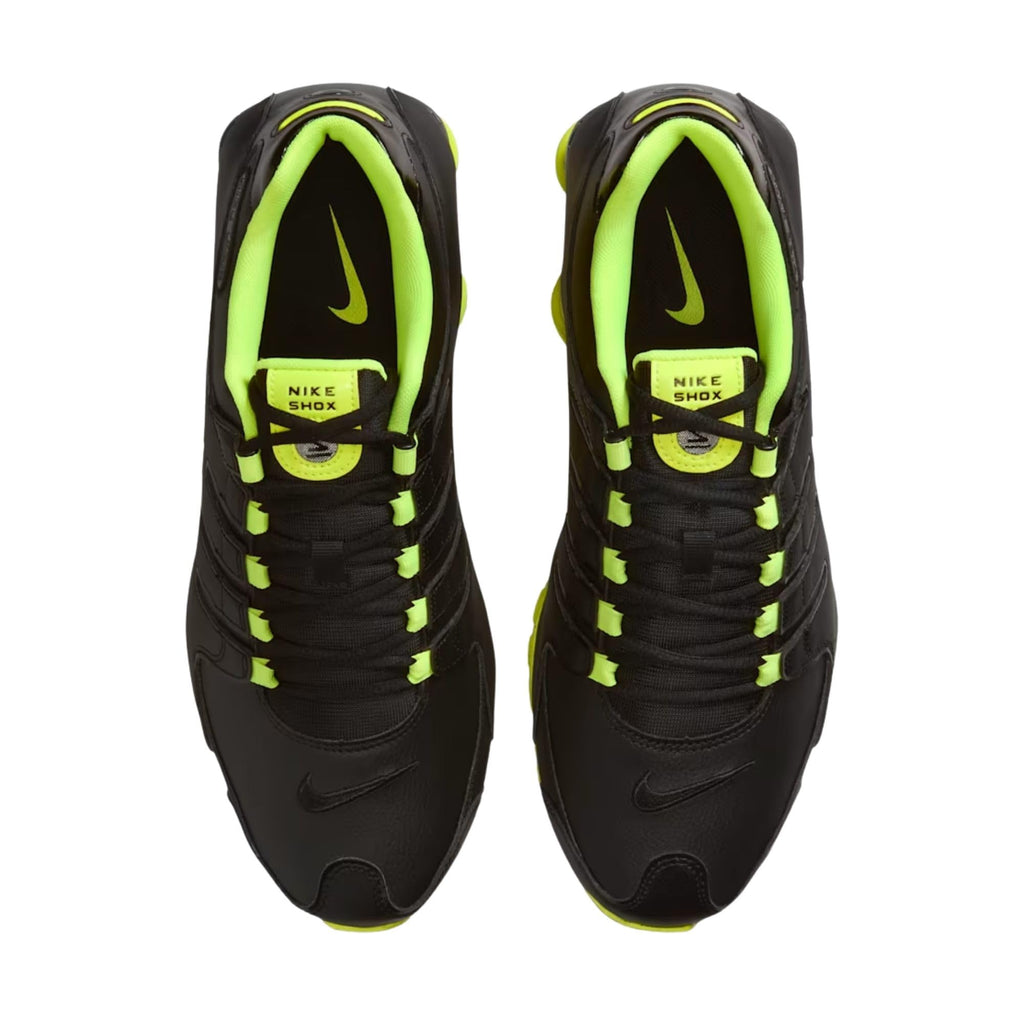 NIKE Shox NZ 378341-013 Herren-Sneakers, Schwarz/Grün