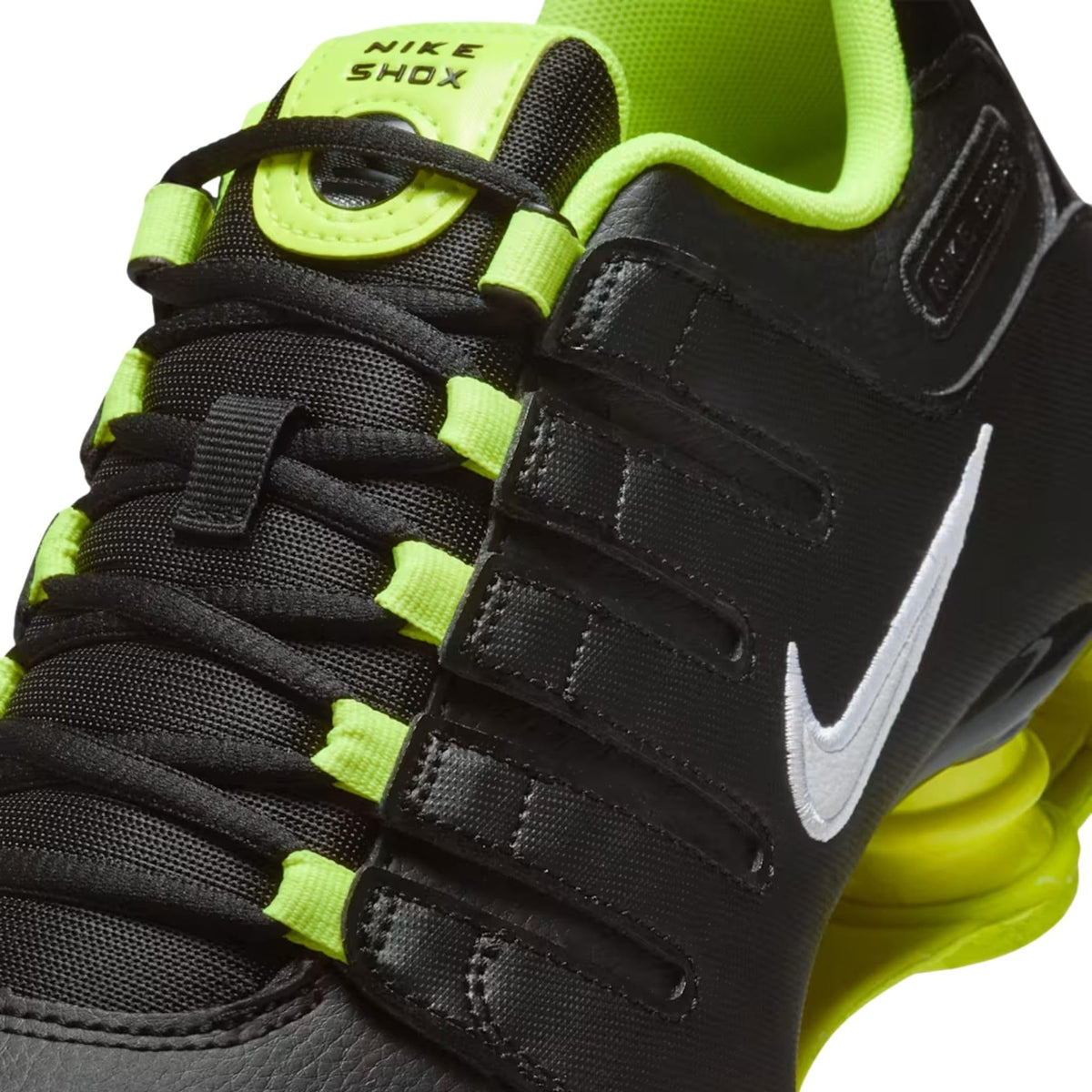 NIKE Shox NZ 378341-013 Herren-Sneakers, Schwarz/Grün